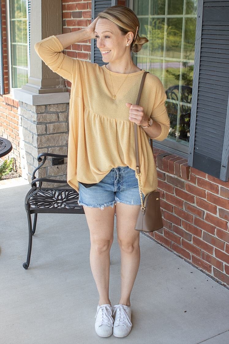 Peplum Top Styled 3 Ways - Great for Concealed Carry