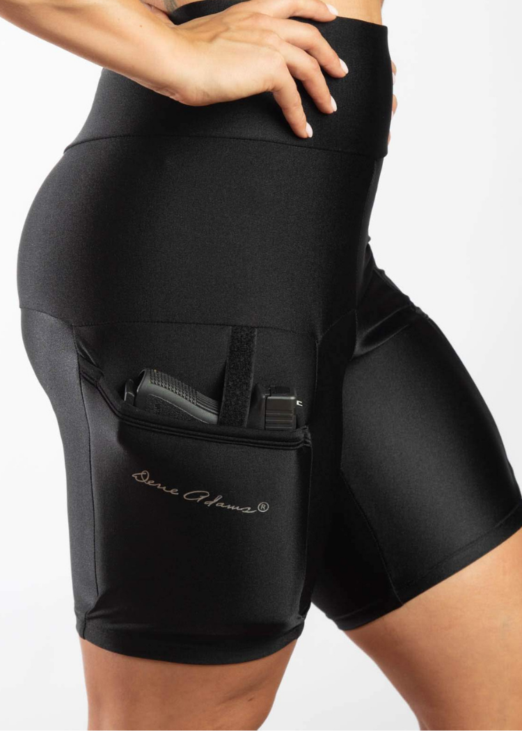 Outer Thigh Holster Shorts (Black)