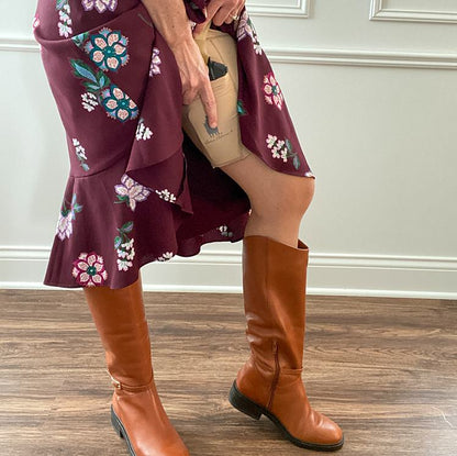 Inner Thigh Holster Shorts (Nude)