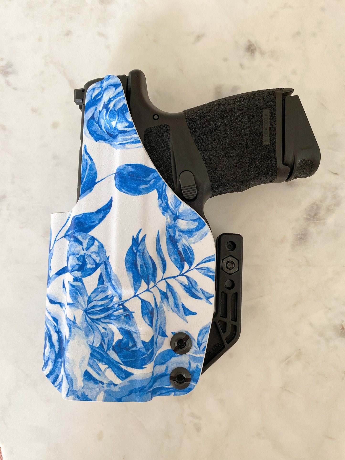 Blue Floral - IWB Custom Holster