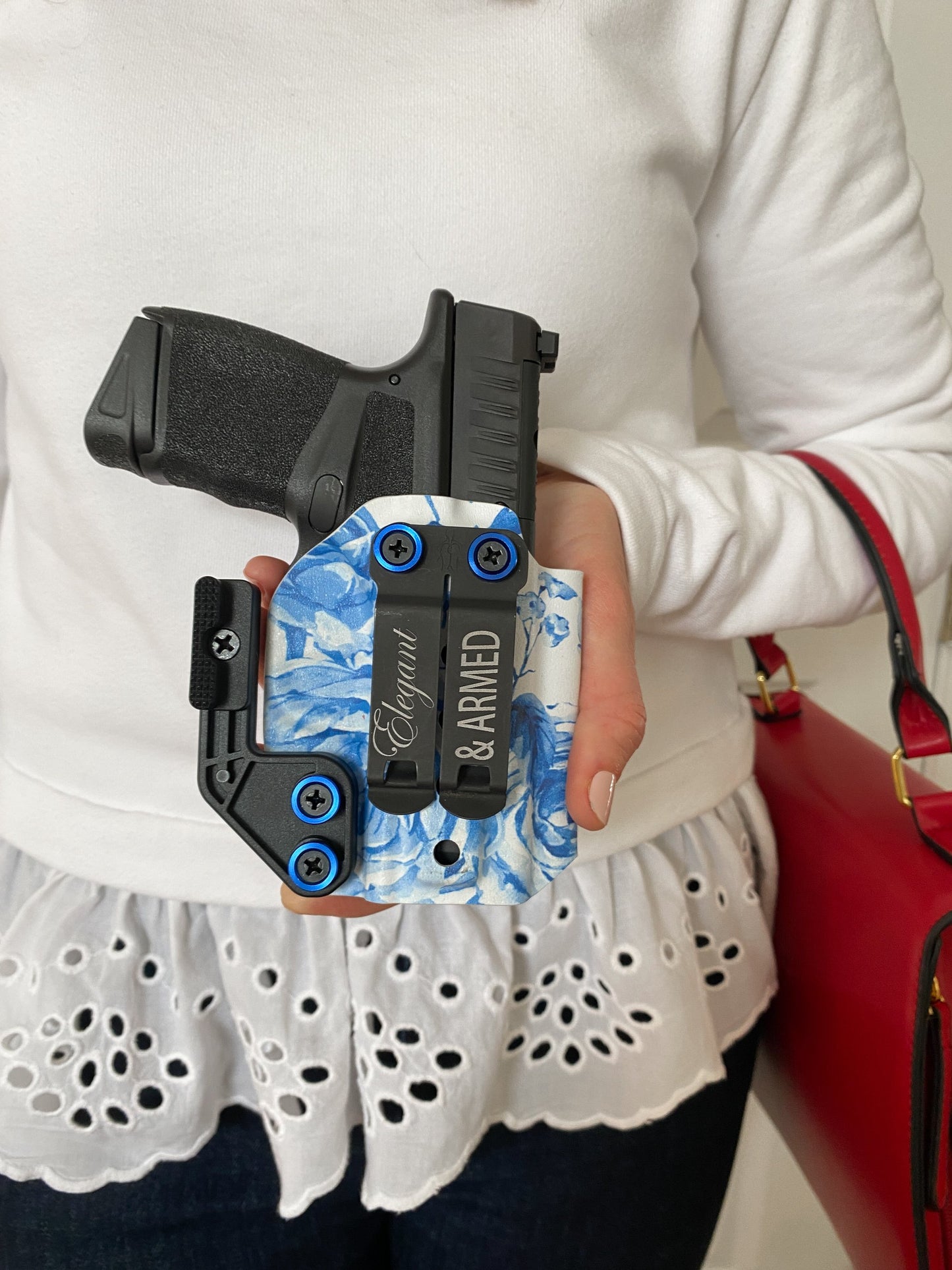Blue Floral - IWB Custom Holster