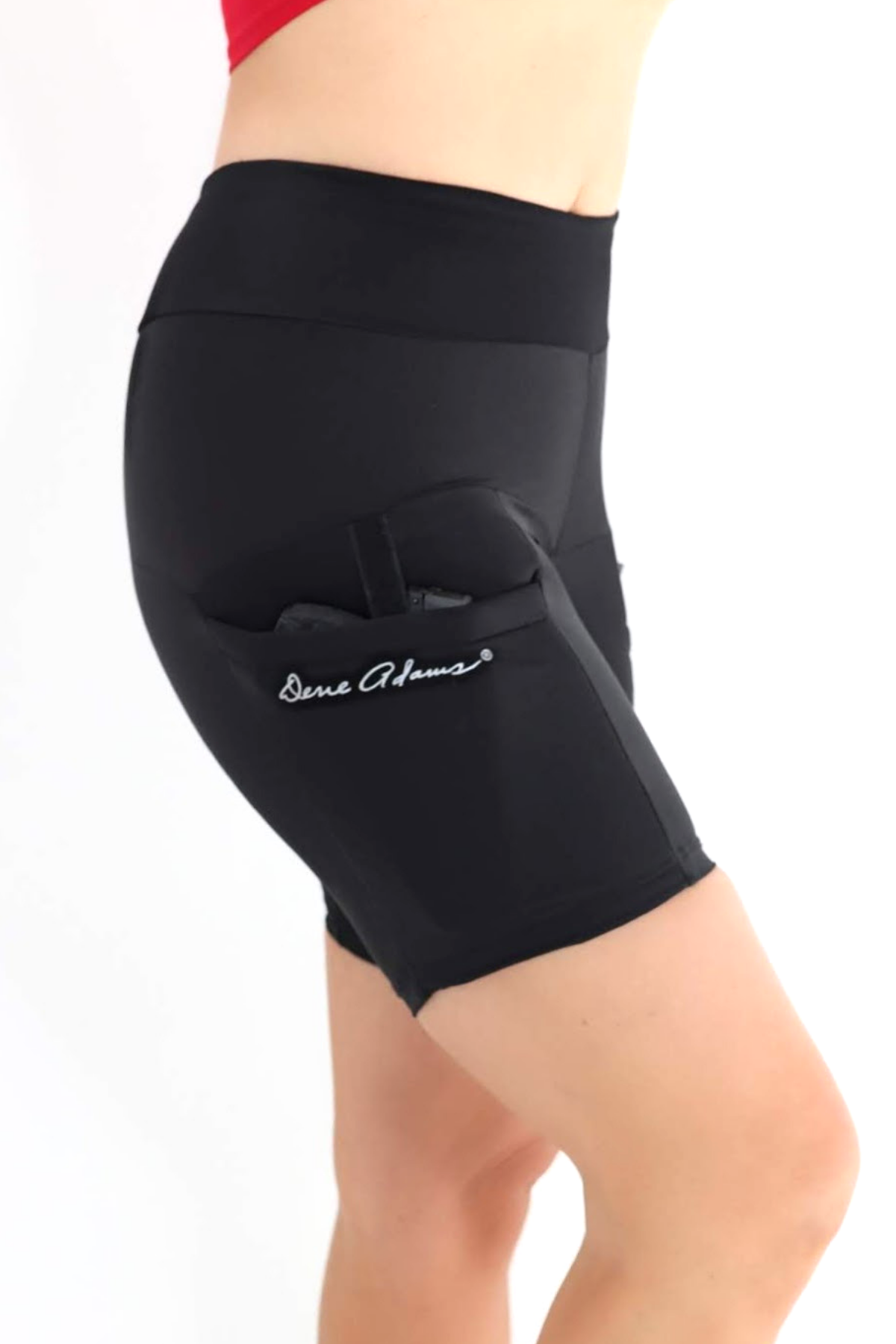 Outer Thigh Holster Shorts (Black)