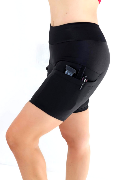 Outer Thigh Holster Shorts (Black)
