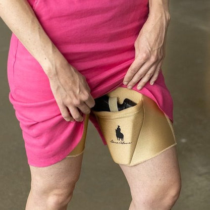 Inner Thigh Holster Shorts (Nude)