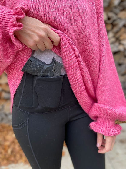 Concealed Carry Leggings - Matte 7/8